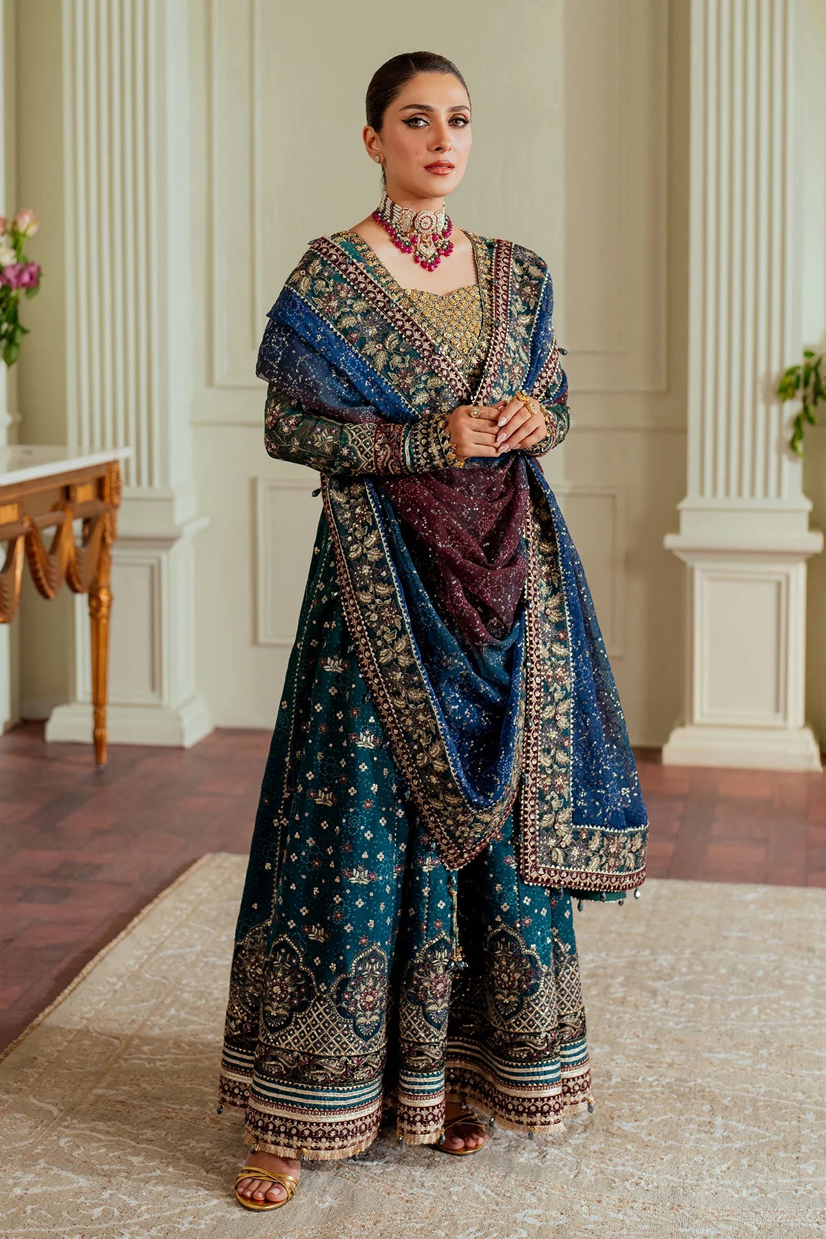 EMBROIDERED CHIFFON CH13-03