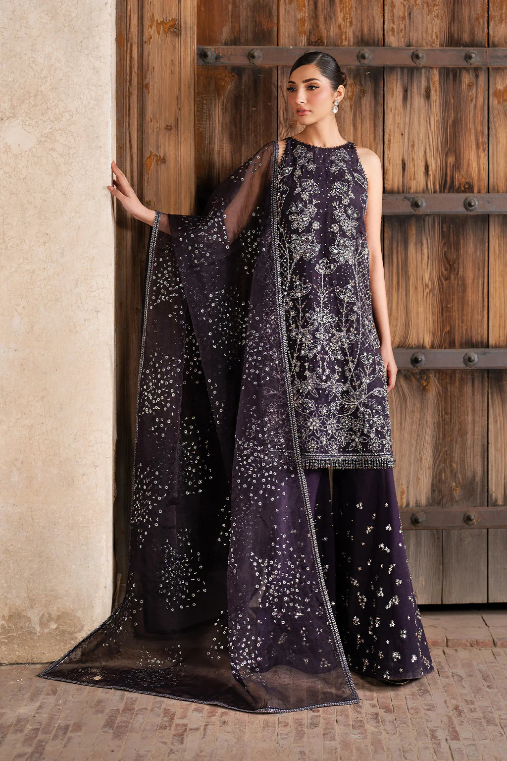 ILC-06 EMBROIDERED ORGANZA