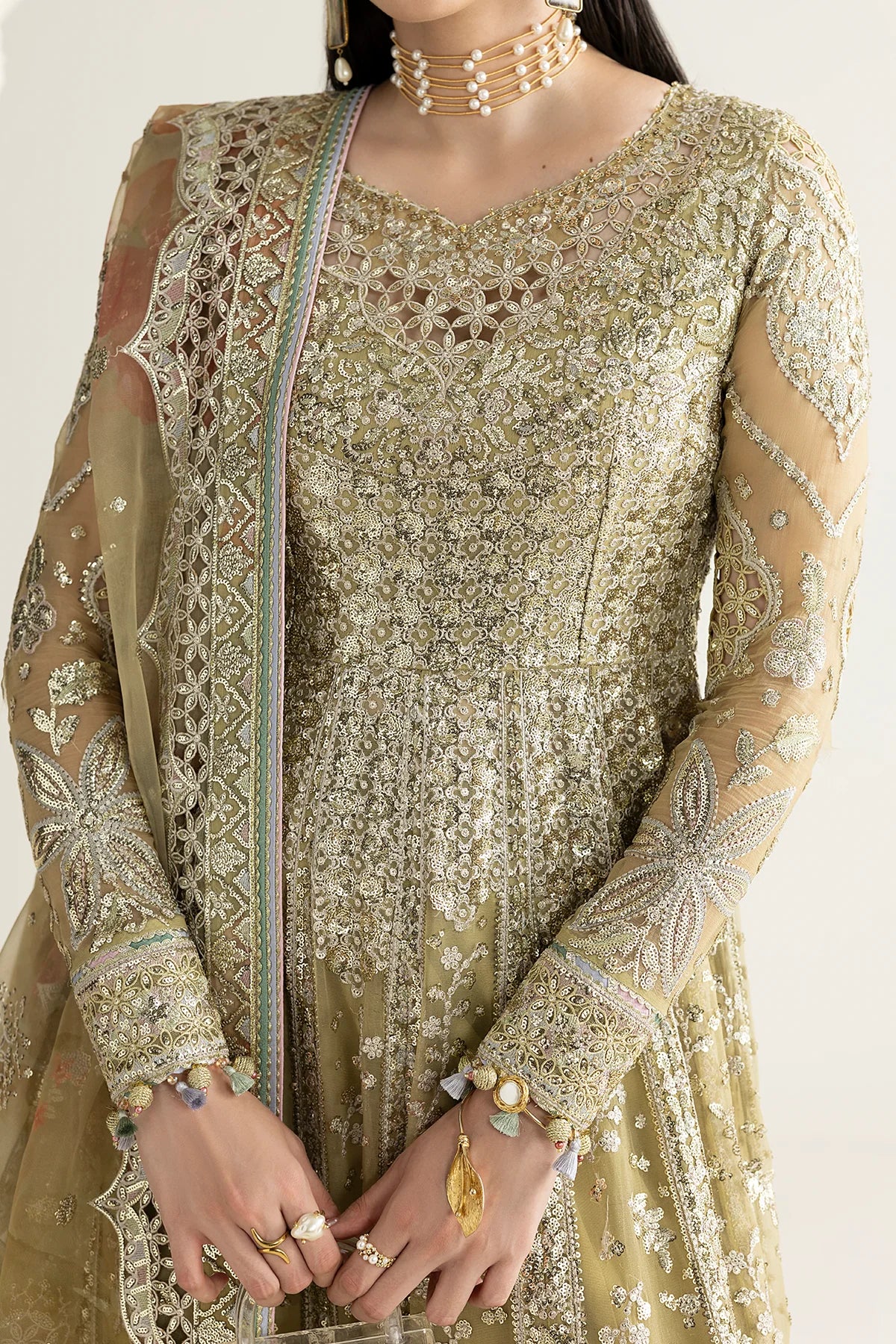 EMBROIDERED CHIFFON UC-3140
