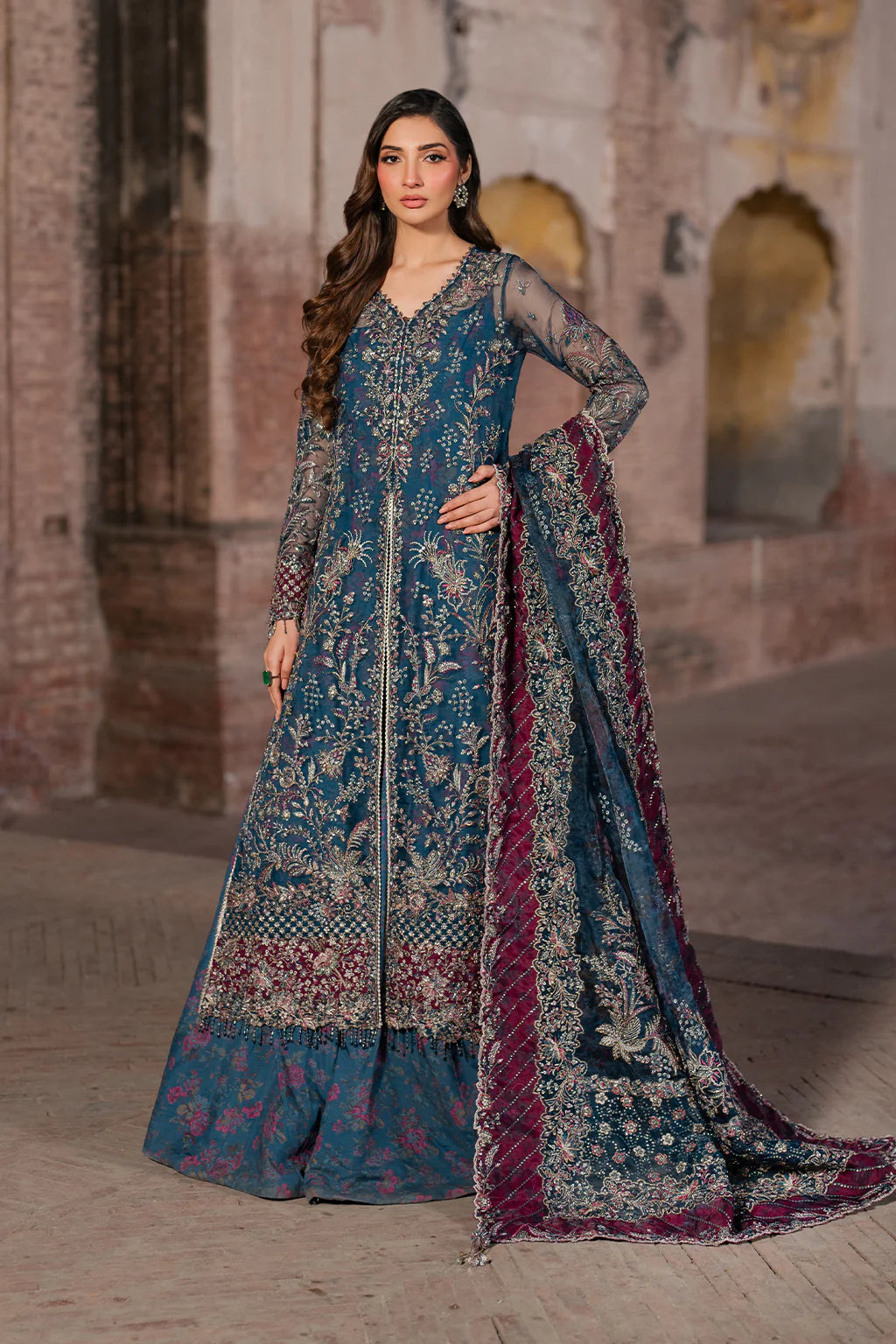 ILC-03 EMBROIDERED ORGANZA
