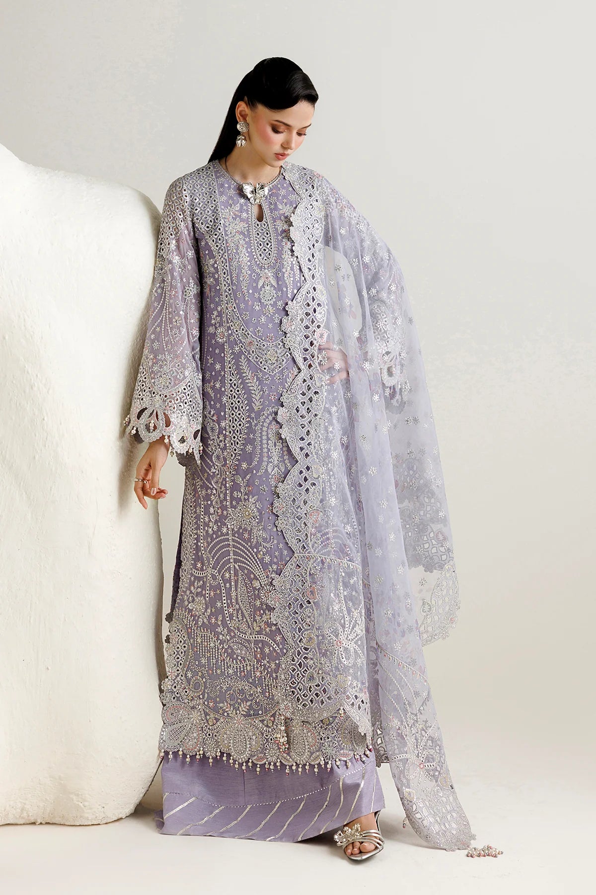 EMBROIDERED CHIFFON UC-3145
