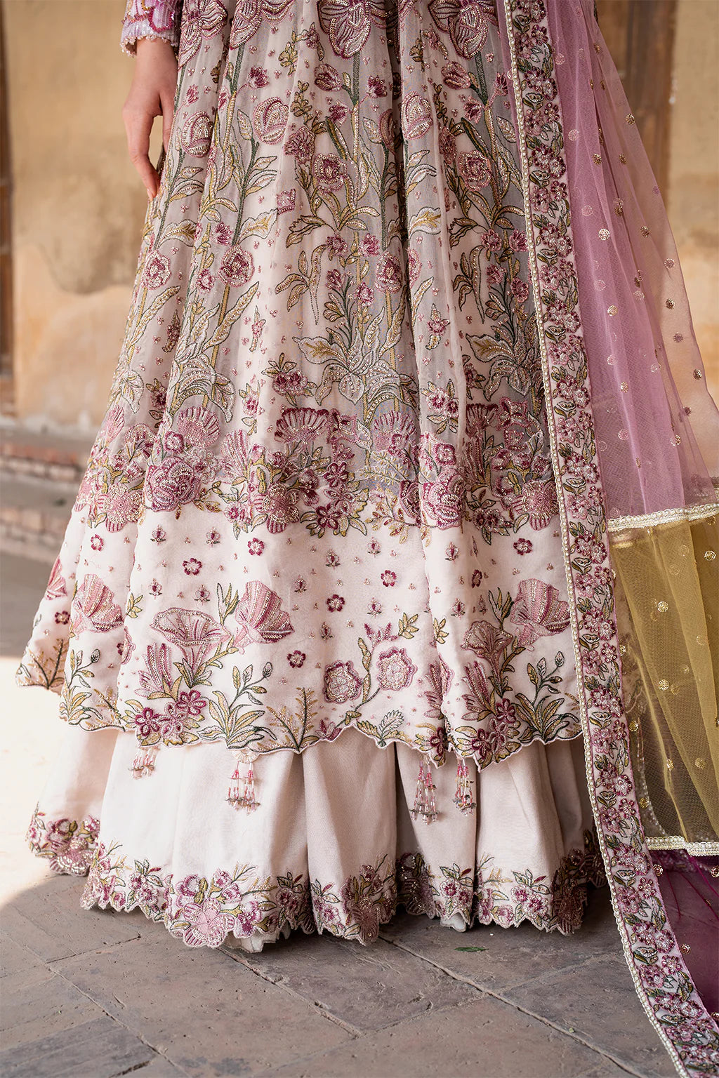 ILC-08 EMBROIDERED PRINTED SILK