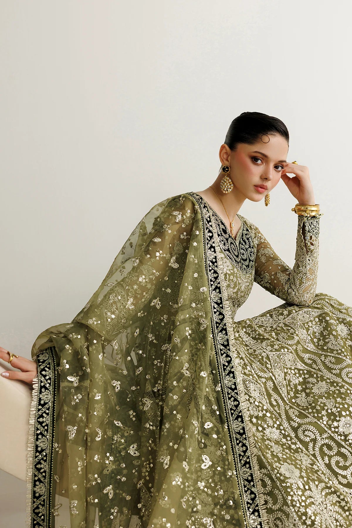 EMBROIDERED CHIFFON UC-3141