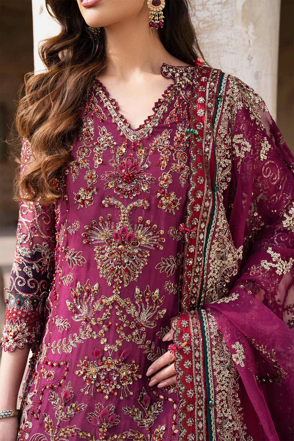 ILC-04 EMBROIDERED CHIFFON