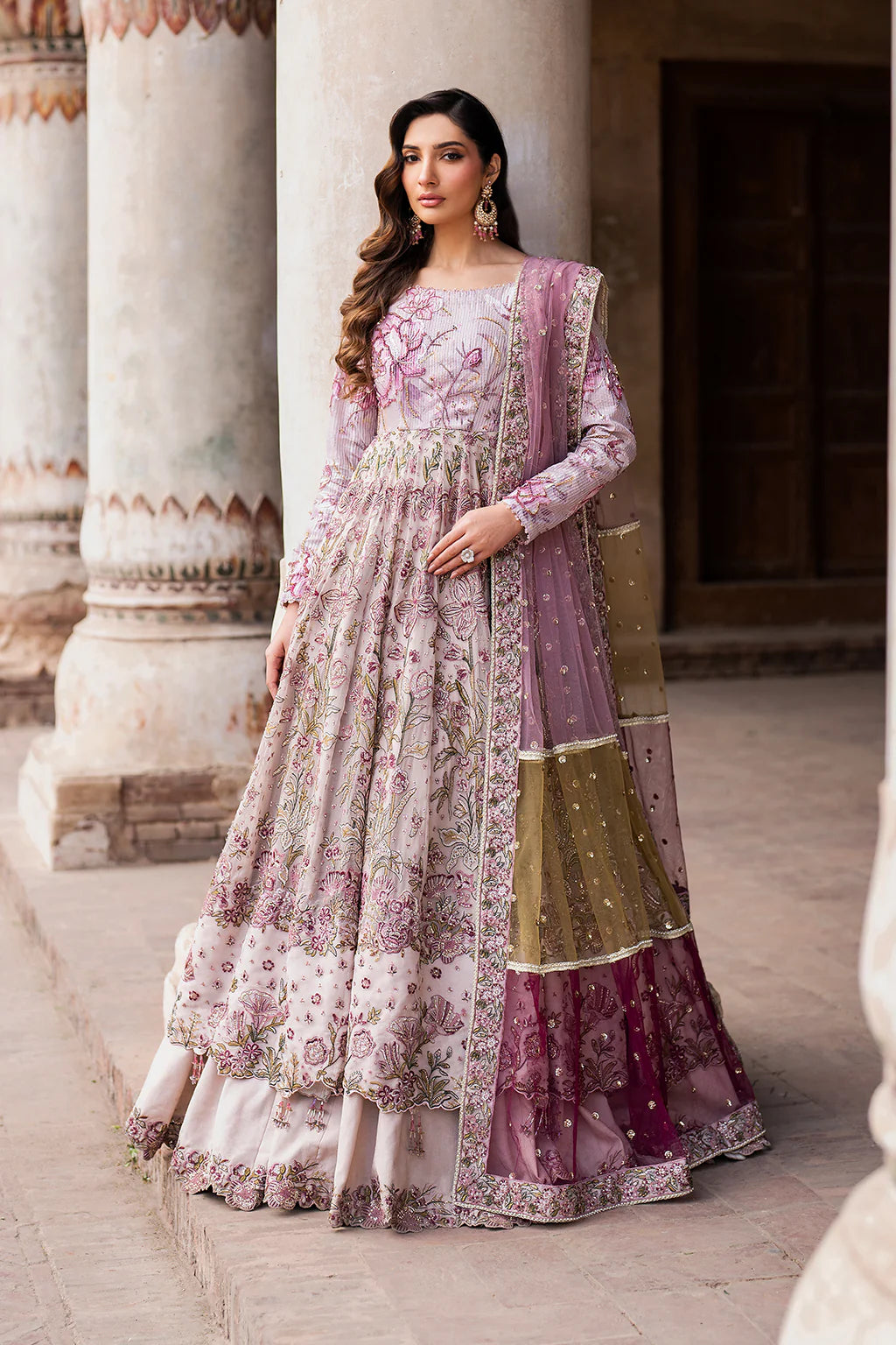 ILC-08 EMBROIDERED PRINTED SILK