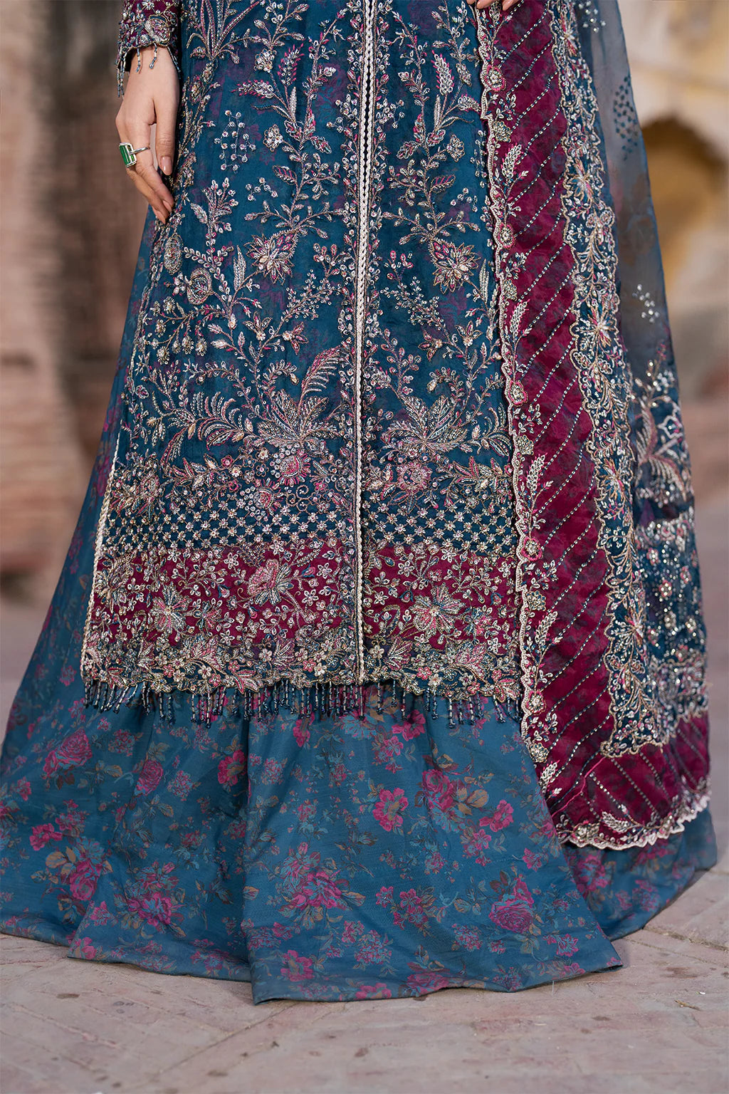 ILC-03 EMBROIDERED ORGANZA