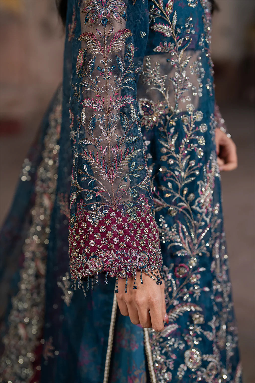ILC-03 EMBROIDERED ORGANZA
