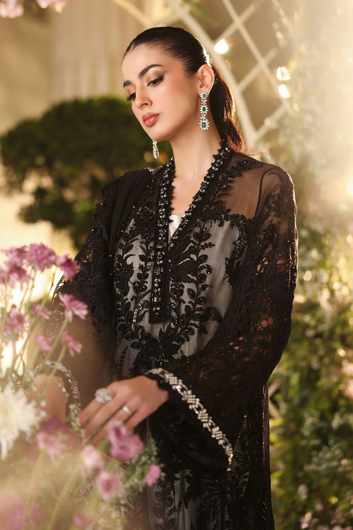 Embroidered Chiffon Suit