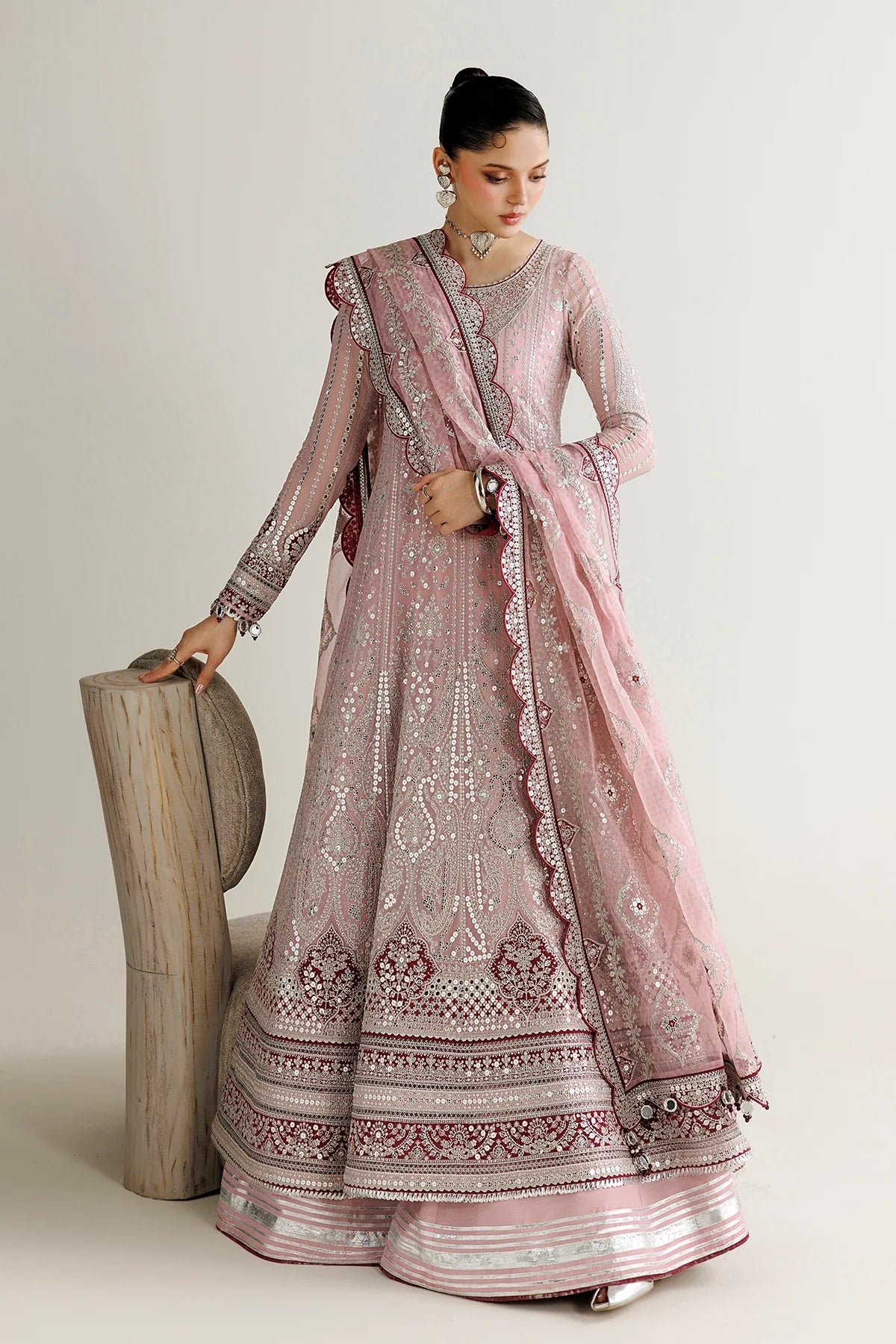 EMBROIDERED CHIFFON UC-3142