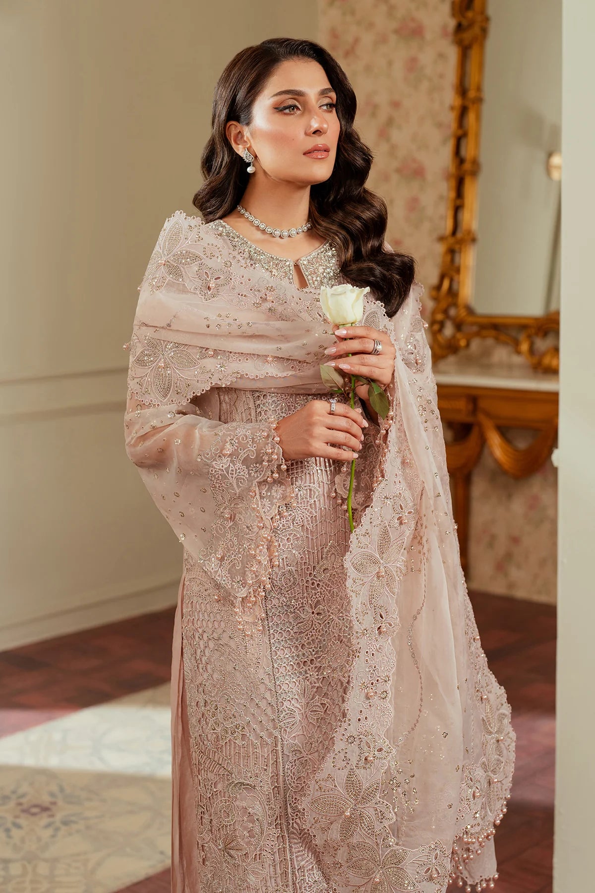 EMBROIDERED ORGANZA CH13-04