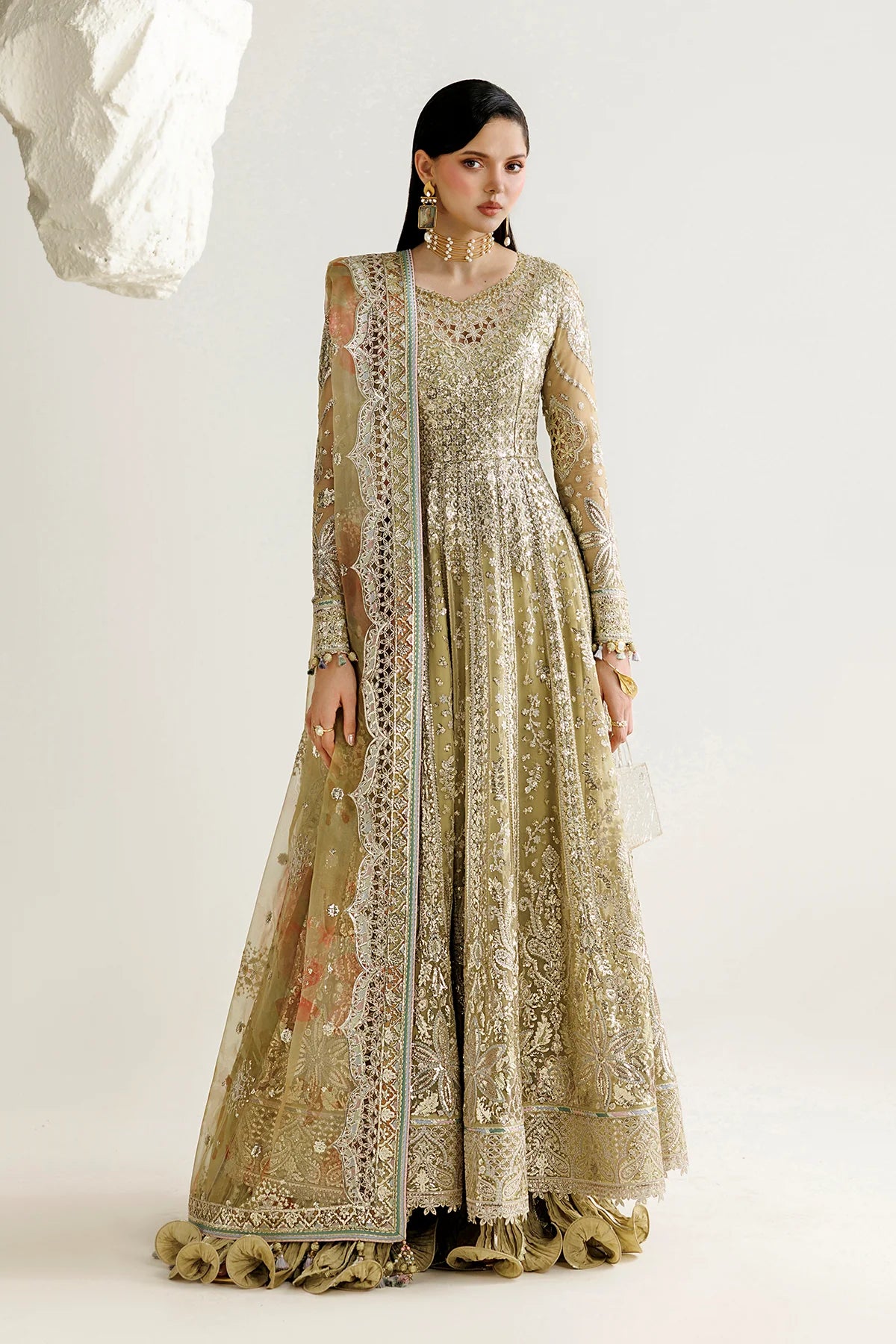 EMBROIDERED CHIFFON UC-3140