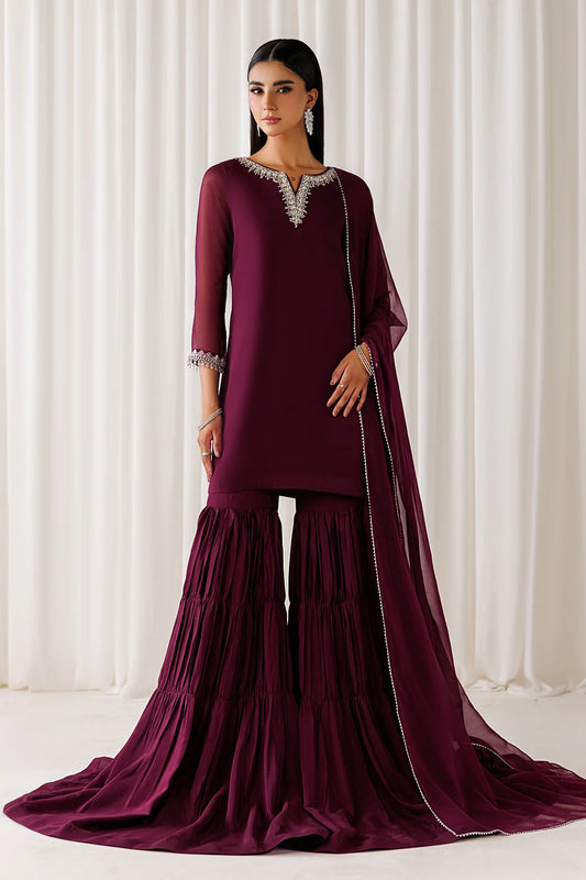 EMBROIDERED CHIFFON EN