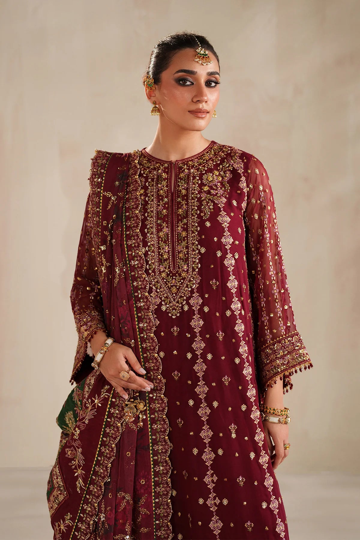 EMBROIDERED CHIFFON UF-4367