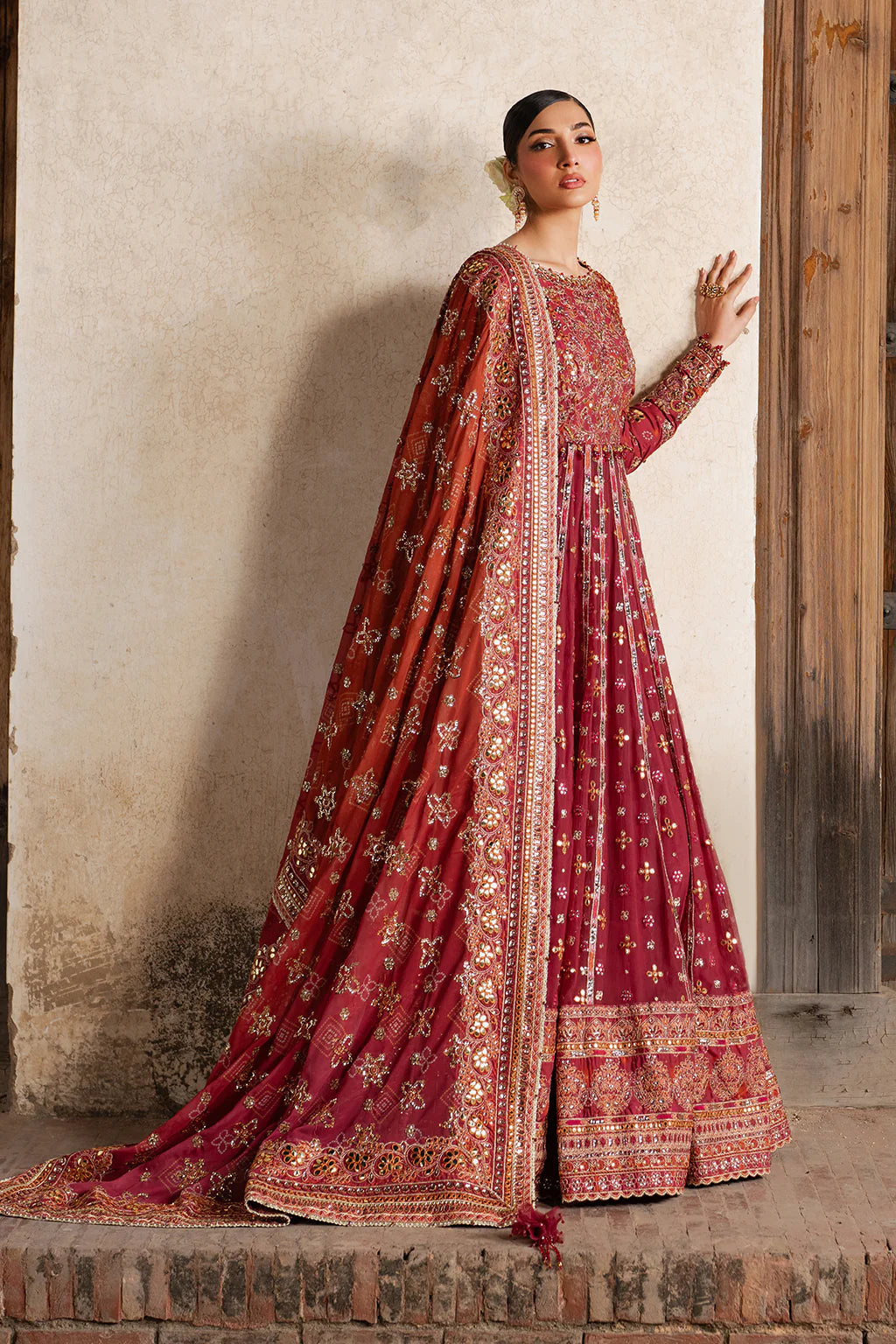 ILC-07 EMBROIDERED PRINTED SILK