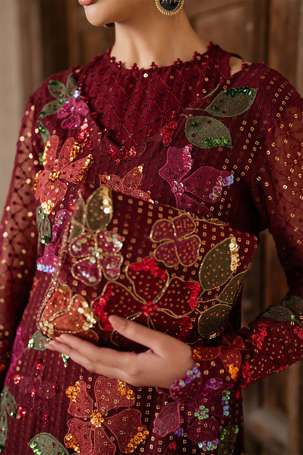 ILC-05 EMBROIDERED CHIFFON