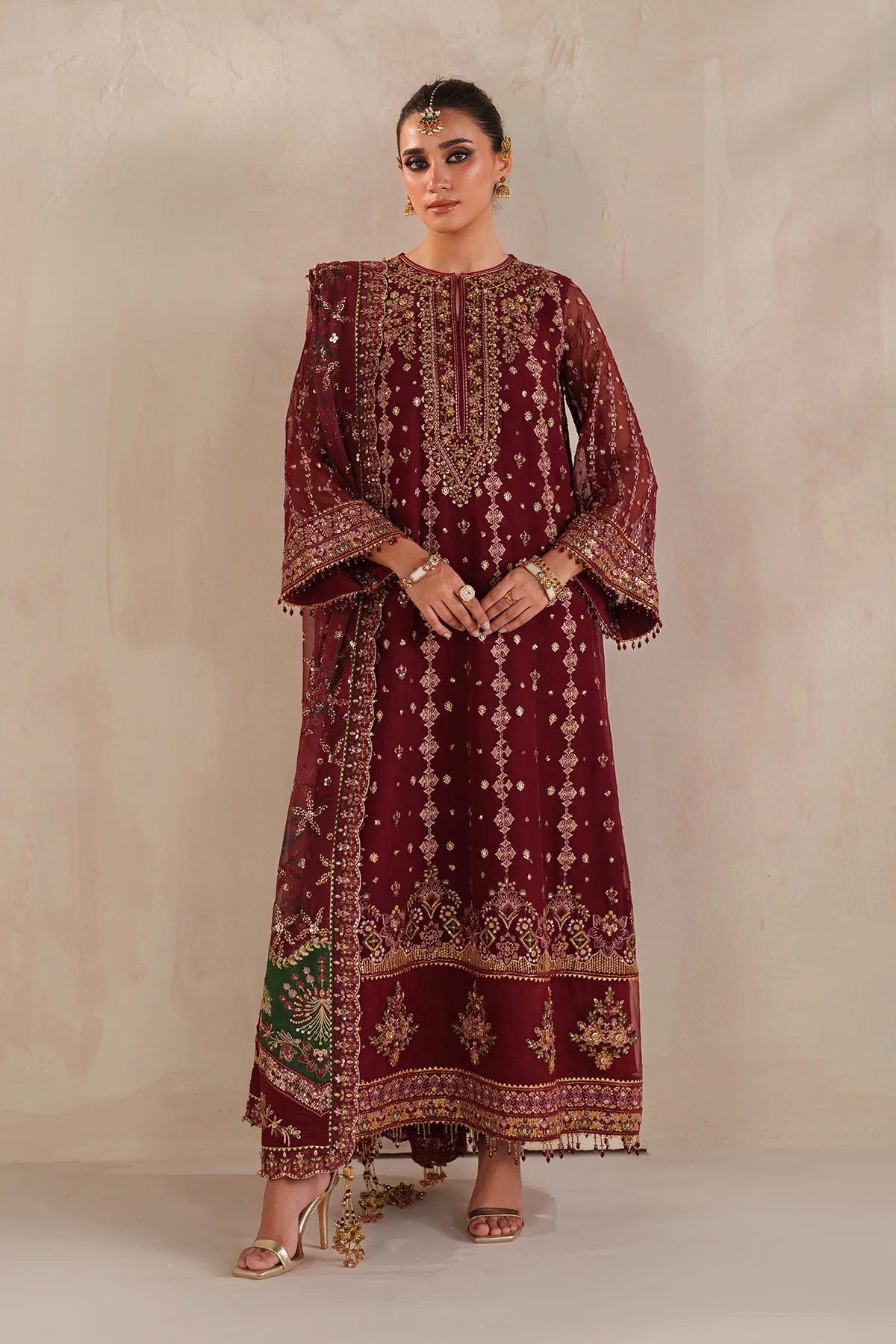 EMBROIDERED CHIFFON UF-4367
