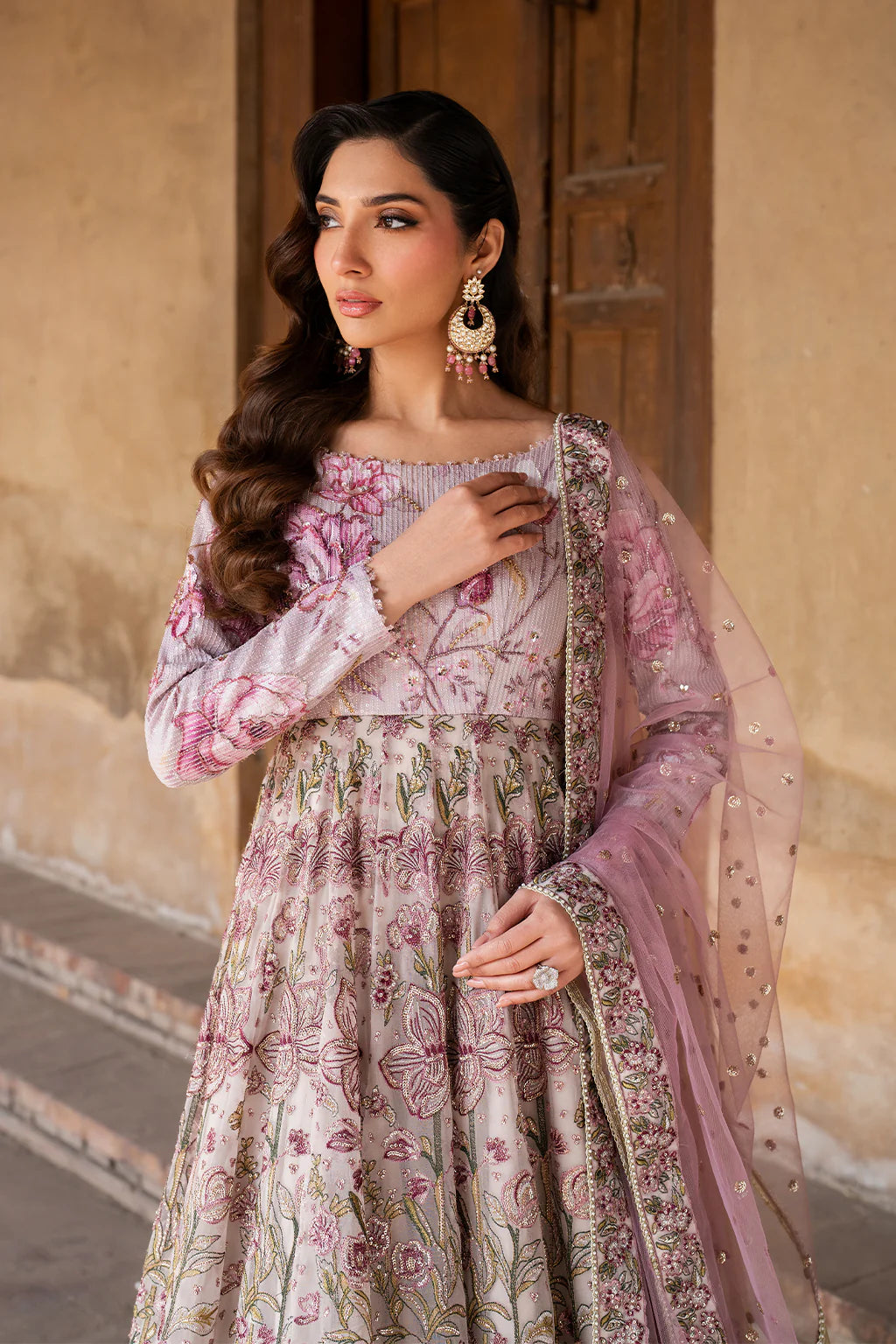ILC-08 EMBROIDERED PRINTED SILK