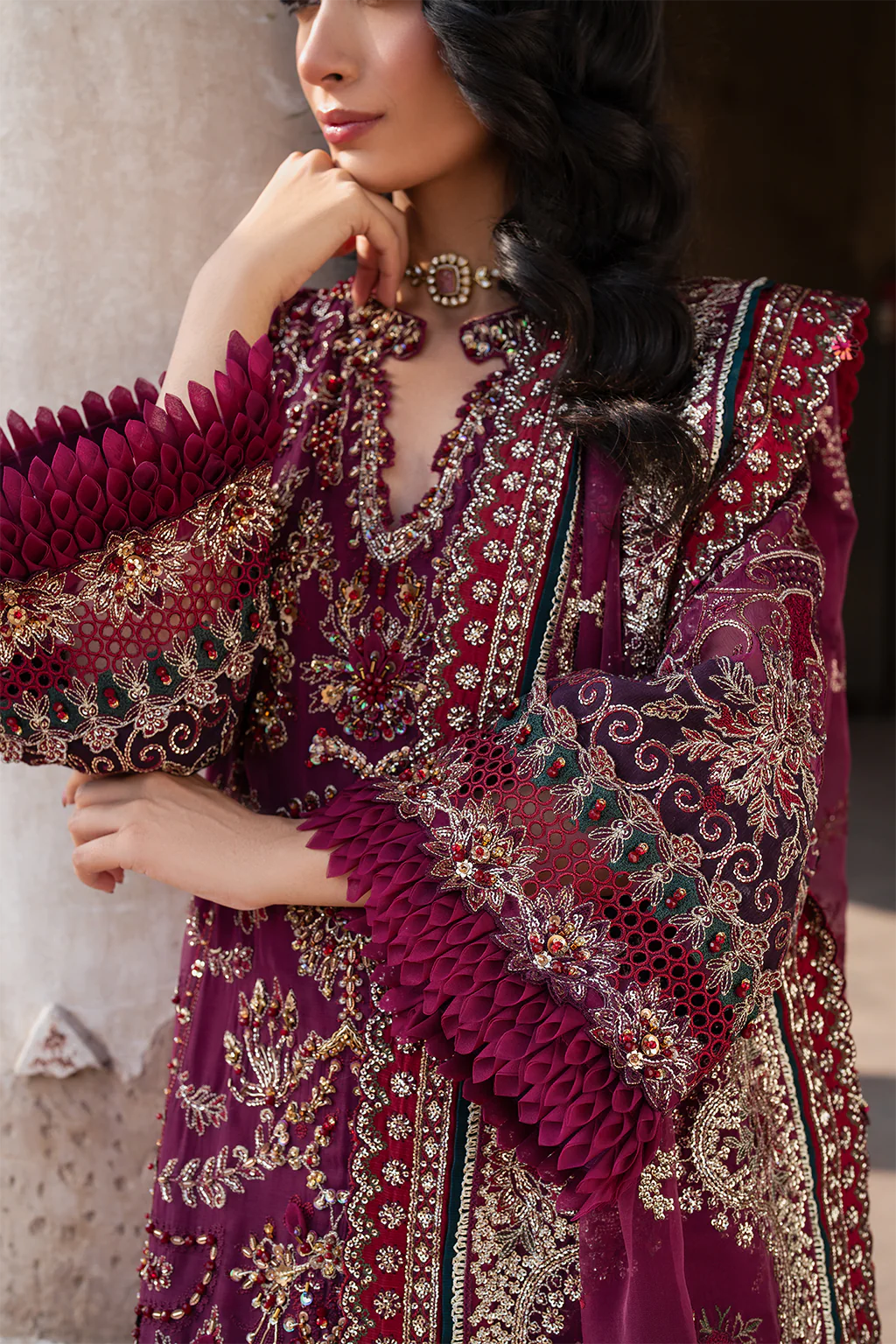 ILC-04 EMBROIDERED CHIFFON