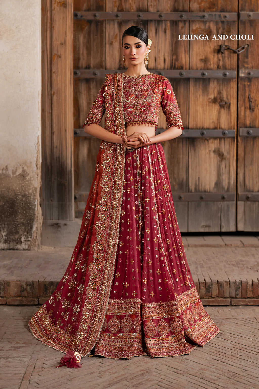 ILC-07 EMBROIDERED PRINTED SILK