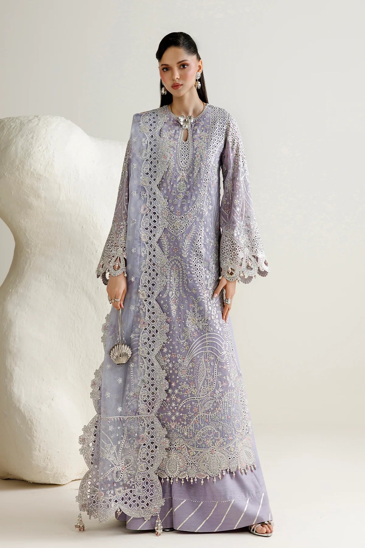 EMBROIDERED CHIFFON UC-3145