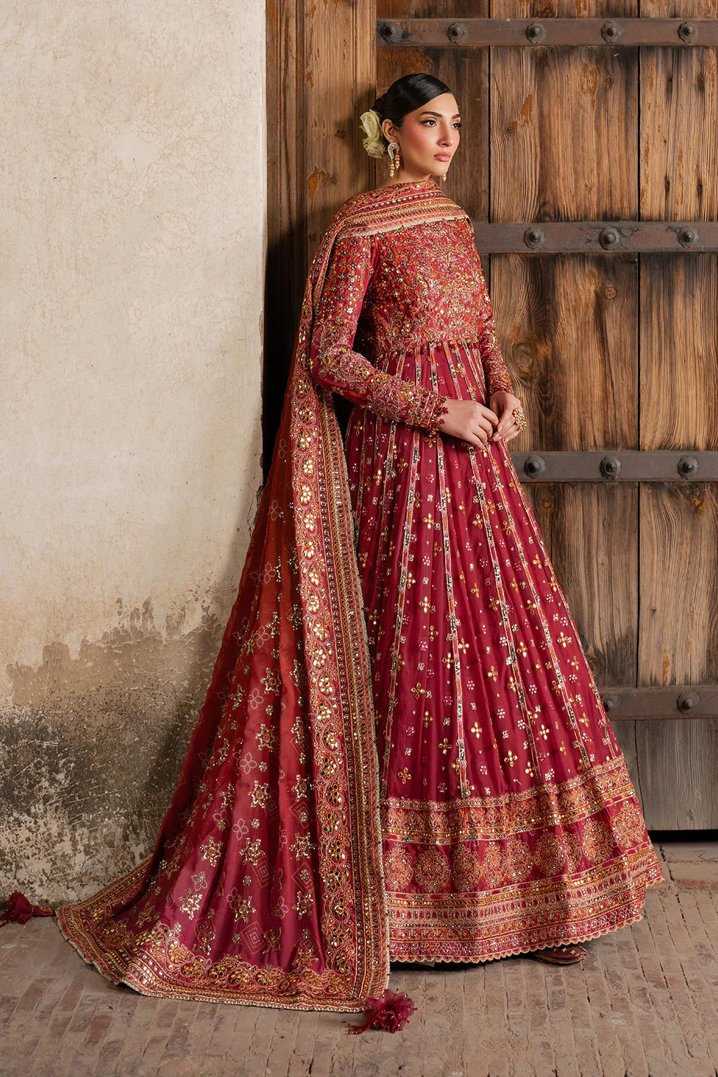ILC-07 EMBROIDERED PRINTED SILK