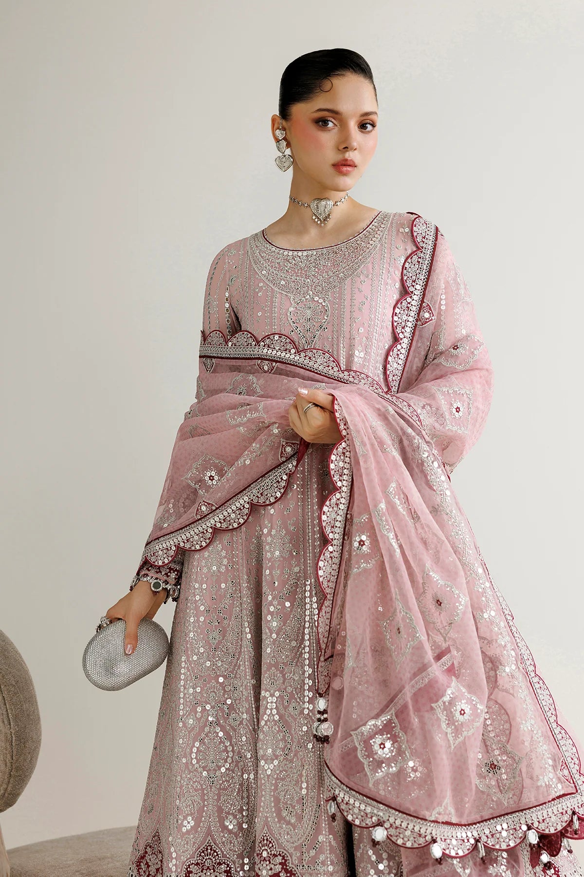 EMBROIDERED CHIFFON UC-3142