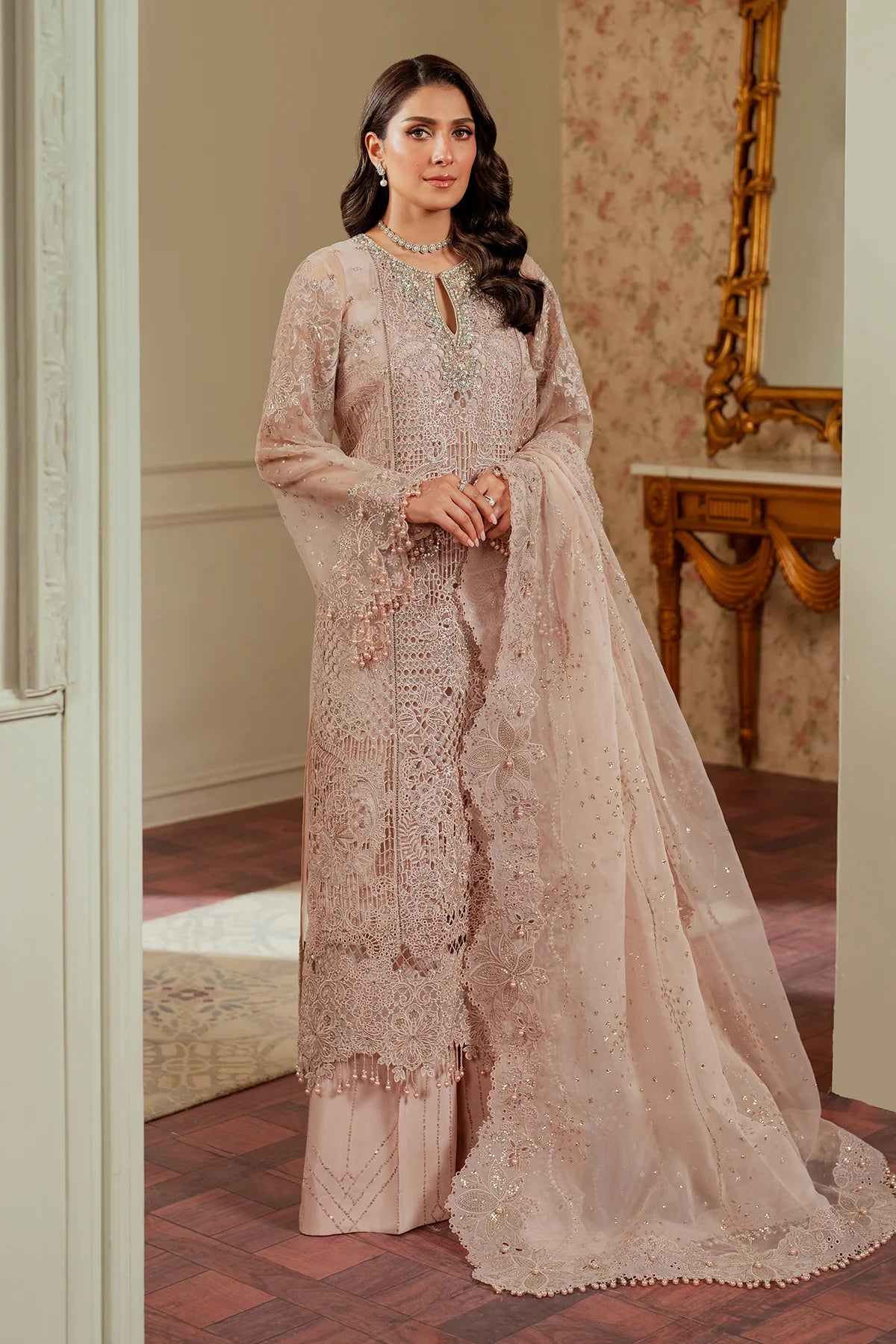 EMBROIDERED ORGANZA CH13-04