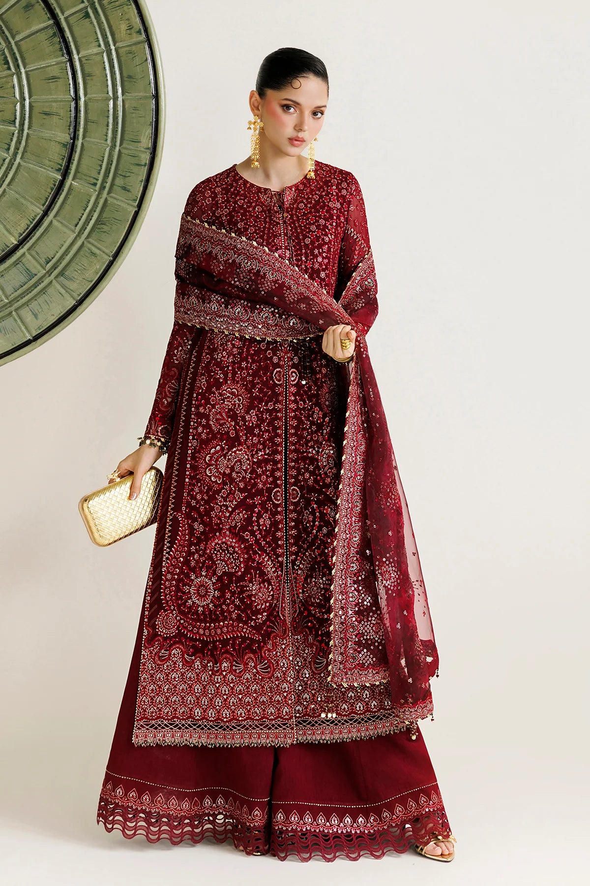 EMBROIDERED CHIFFON UC-3143