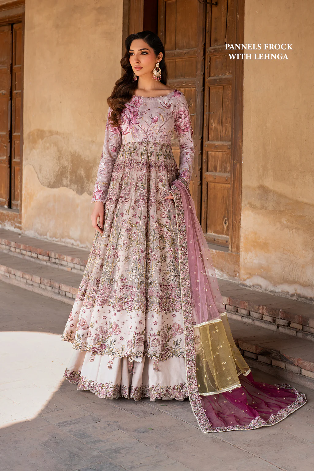 ILC-08 EMBROIDERED PRINTED SILK