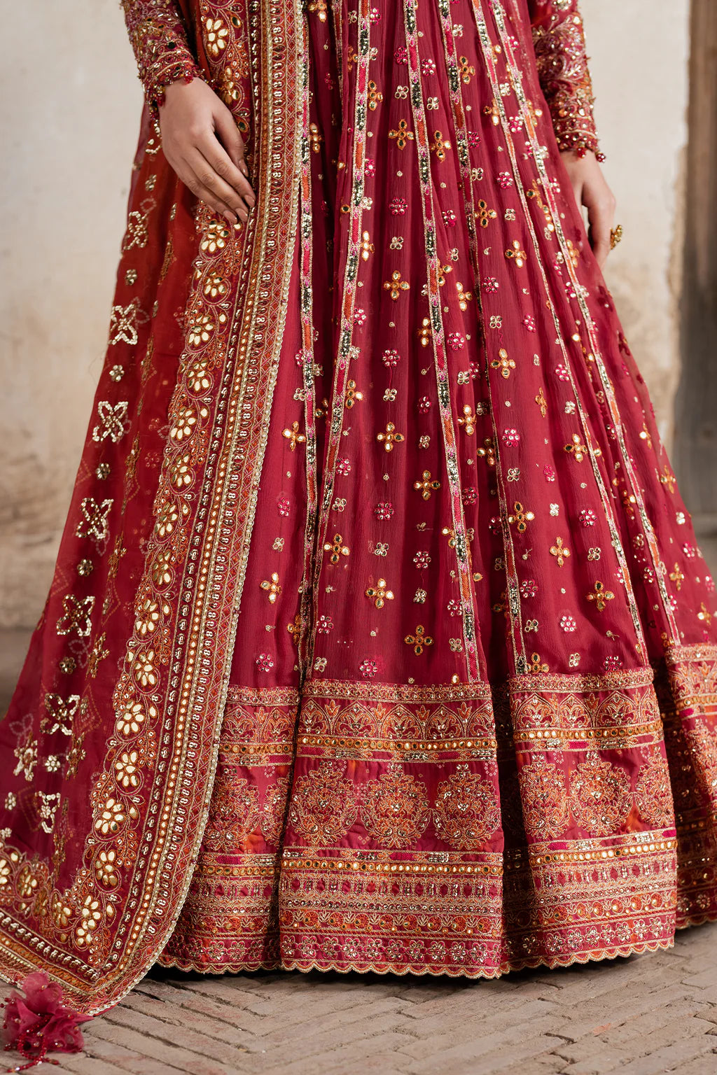 ILC-07 EMBROIDERED PRINTED SILK