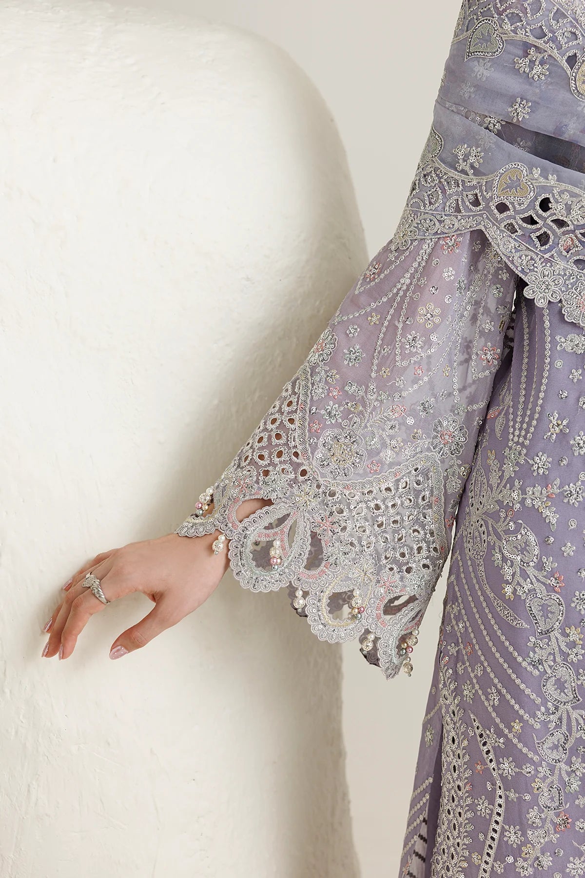 EMBROIDERED CHIFFON UC-3145